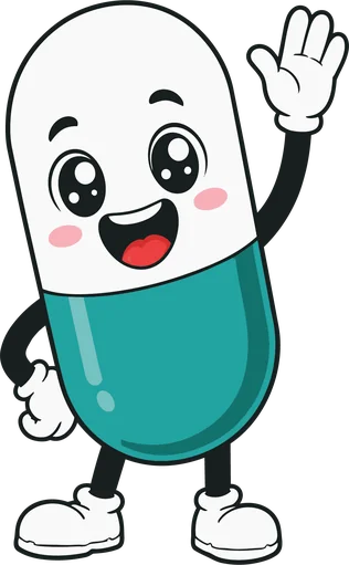 Mr. Pill, the Ask Mr. Pill assistant character
